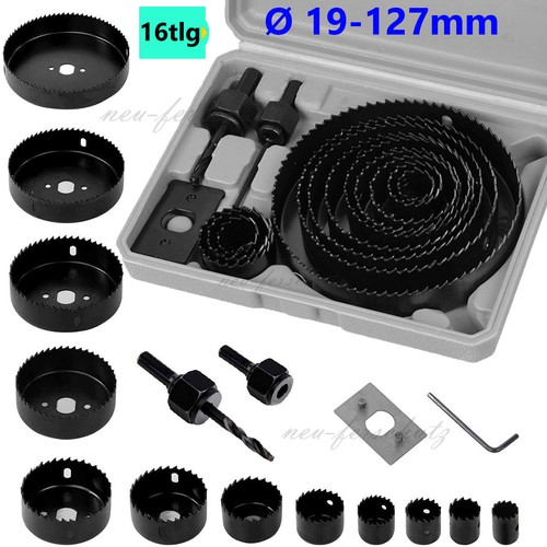Hss lochsägen set teilig - set, 16-teilig