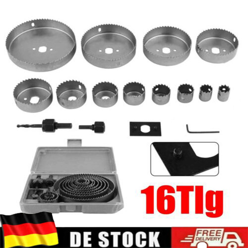 16tlg lochsäge set - 16tlg,