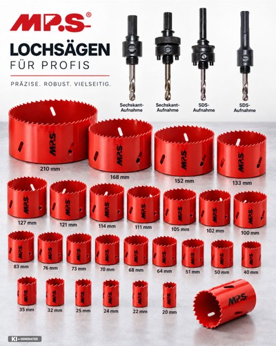 Mps hss metall lochsäge - hss-bi-metall,