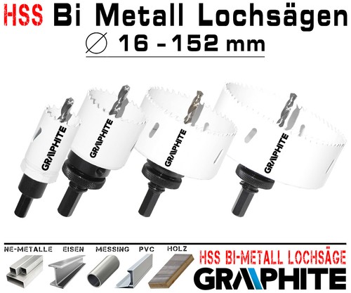 Hss metall lochsäge ø - bi-metall,