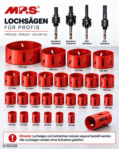 Mps hss metall lochsäge - mps,